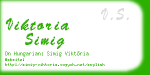 viktoria simig business card