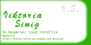 viktoria simig business card